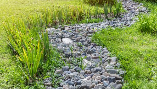 River Rock Garden Installation in Pasadena